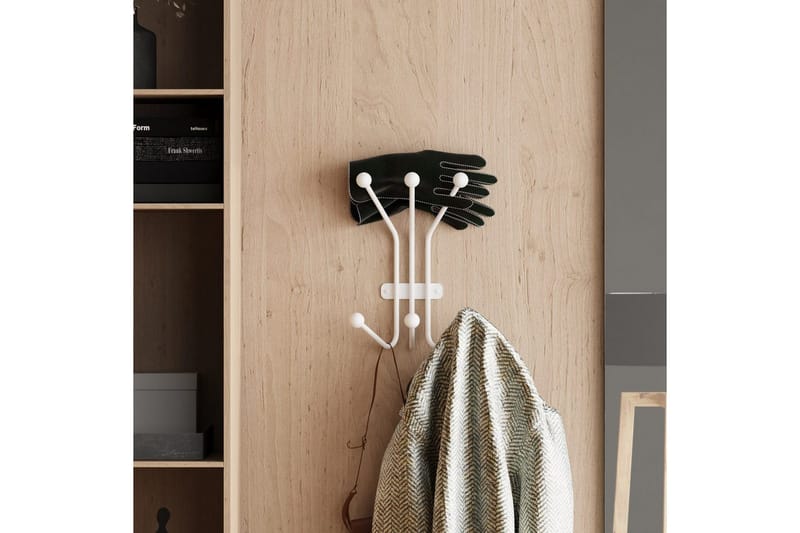 Metall Vegghook Maur Hvit - Hvit - Oppbevaring - Klesoppbevaring - Stumtjener