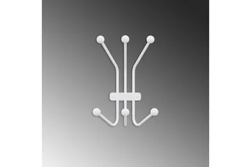 Metall Vegghook Maur Hvit - Hvit - Oppbevaring - Klesoppbevaring - Stumtjener