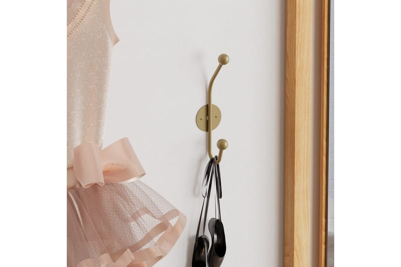 Metall Vegghook Neshorn Gull - Gull - Oppbevaring - Klesoppbevaring - Stumtjener