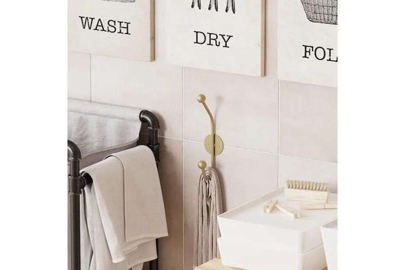 Metall Vegghook Neshorn Gull - Gull - Oppbevaring - Klesoppbevaring - Stumtjener