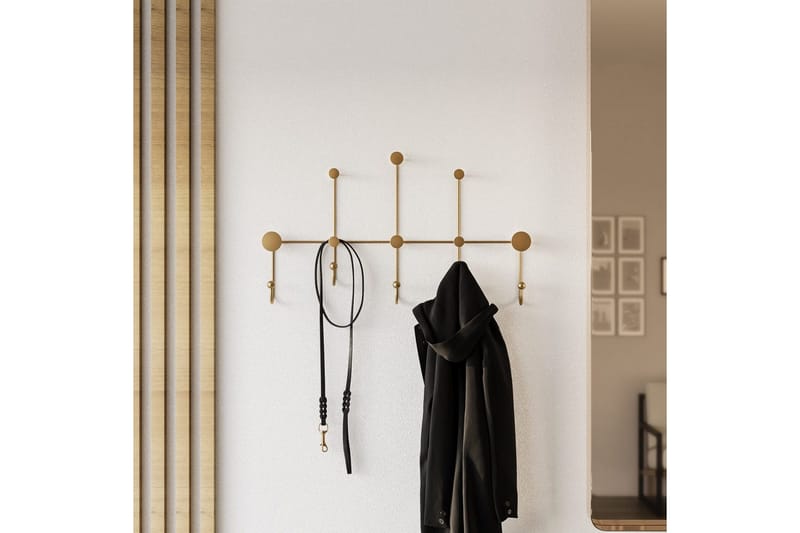 Metall Vegghook Ranjita Gull - Gull - Oppbevaring - Klesoppbevaring - Stumtjener