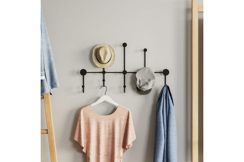 Metall Vegghook Ranjita Svart - Svart - Oppbevaring - Klesoppbevaring - Stumtjener