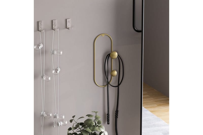 Metall Vegghook Sota Gull - Gull - Oppbevaring - Klesoppbevaring - Stumtjener