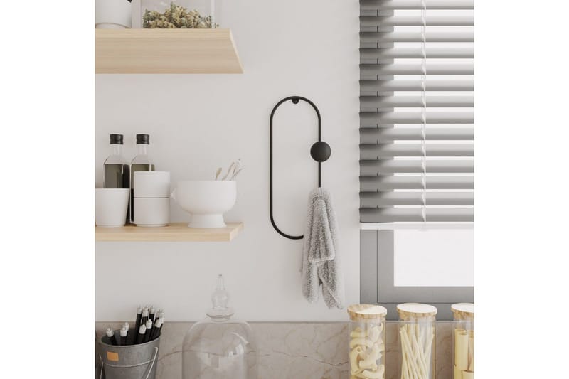 Metall Vegghook Sota Svart - Svart - Oppbevaring - Klesoppbevaring - Stumtjener