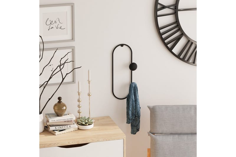 Metall Vegghook Sota Svart - Svart - Oppbevaring - Klesoppbevaring - Stumtjener