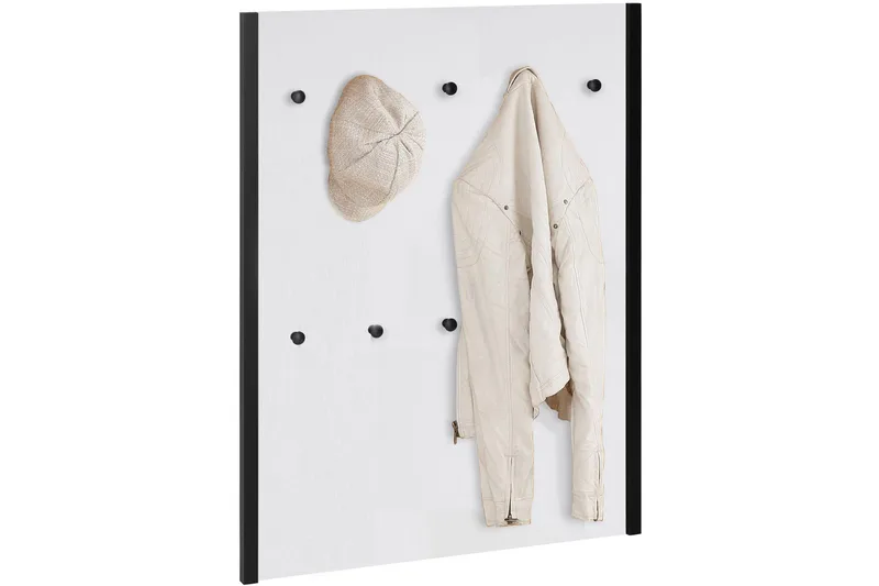 Plattpark Kleshenger 75x100 cm - Hvit/Svart - Oppbevaring - Klesoppbevaring - Stumtjener