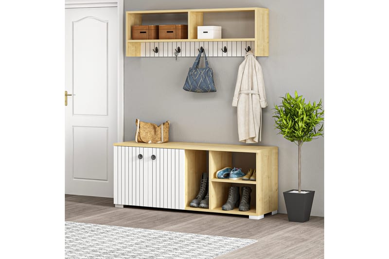 Rinorea Kleshengere 120x51,6 cm - Hvit - Oppbevaring - Klesoppbevaring - Stumtjener
