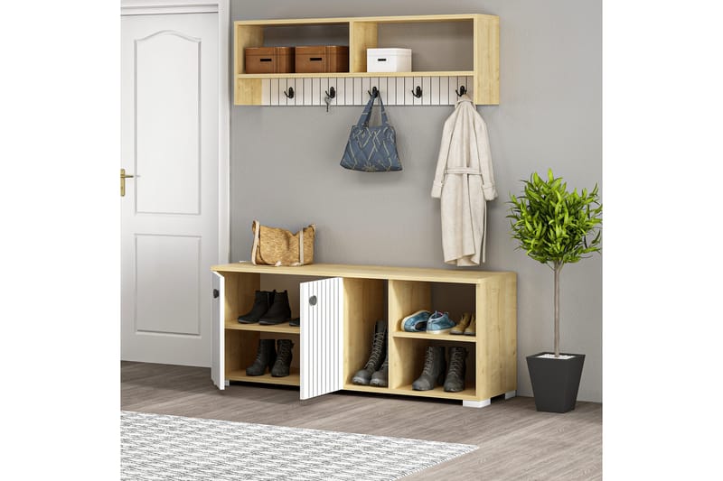 Rinorea Kleshengere 120x51,6 cm - Hvit - Oppbevaring - Klesoppbevaring - Stumtjener