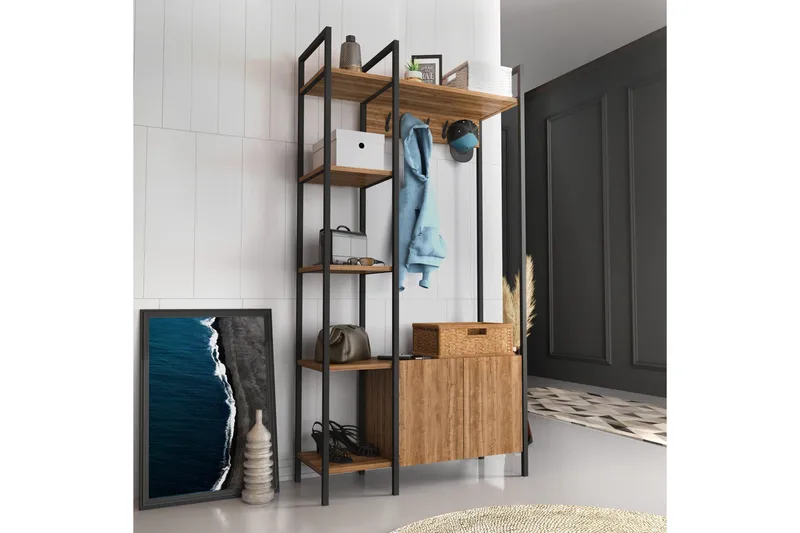 Rinorea Kleshengere 90x175 cm - Brun - Oppbevaring - Klesoppbevaring - Stumtjener