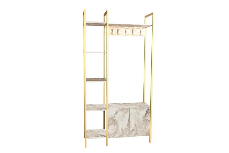 Rinorea Kleshengere 90x175 cm - Hvit - Oppbevaring - Klesoppbevaring - Stumtjener
