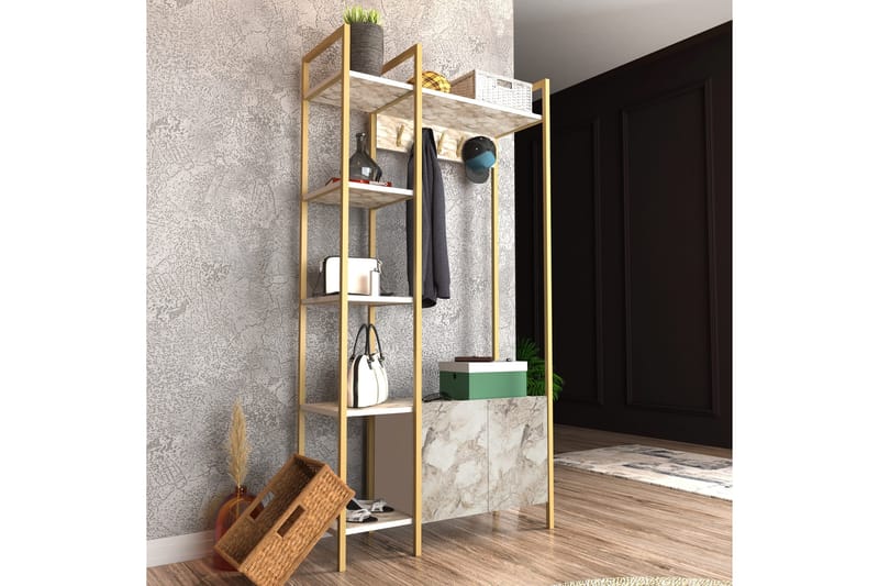 Rinorea Kleshengere 90x175 cm - Hvit - Oppbevaring - Klesoppbevaring - Stumtjener