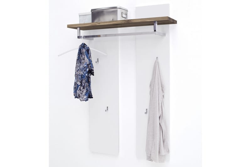 Romina Klesstativ - Hvit/Tre/Natur - Oppbevaring - Klesoppbevaring - Stumtjener