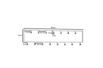Seddik Kleskrok 80 cm - Sølv - Oppbevaring - Klesoppbevaring - Stumtjener