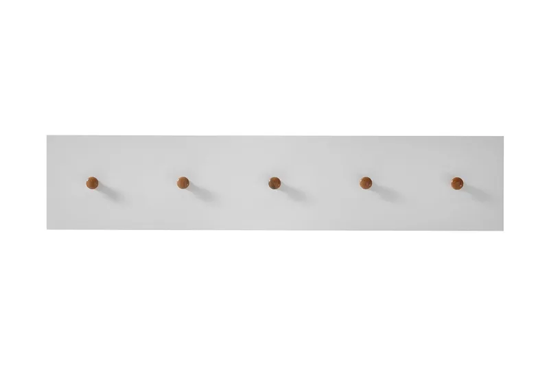 Siraaj Foajé Knaggrekke 97 cm, Hvit / Eik