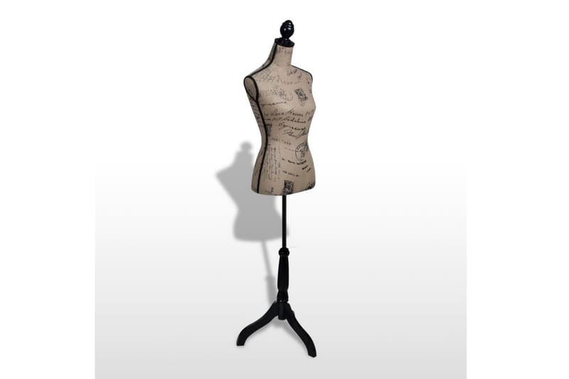 Skredderbyste dame svart brun jute - Oppbevaring - Klesoppbevaring - Stumtjener - Stumtjener