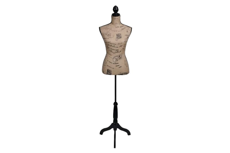 Skredderbyste dame svart brun jute - Oppbevaring - Klesoppbevaring - Stumtjener - Stumtjener