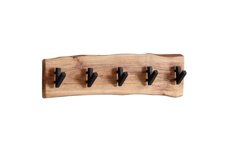 Vegghylle Wohnling Vegghengt knaggrekke i heltre tre kant 60 cm industriell, undefined