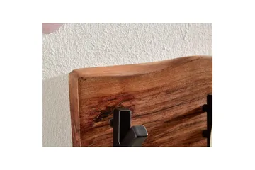 Vegghylle Wohnling Vegghengt knaggrekke i heltre tre kant 60 cm industriell - Oppbevaring - Klesoppbevaring - Stumtjener - Klesstativ