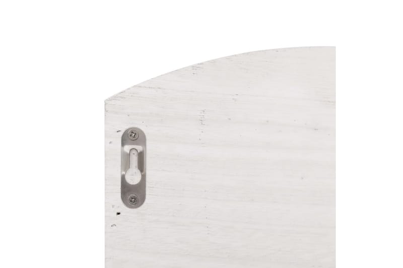 Veggmontert garderobepanel hvit 50x10x34 cm tre - Hvit - Oppbevaring - Klesoppbevaring - Stumtjener - Henge knagg