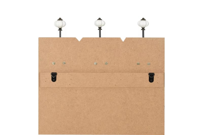 Veggmontert klesstativ med 6 kroker 120x40 cm HAPPY LOVE - Grønn/Svart - Oppbevaring - Klesoppbevaring - Stumtjener - Henge knagg