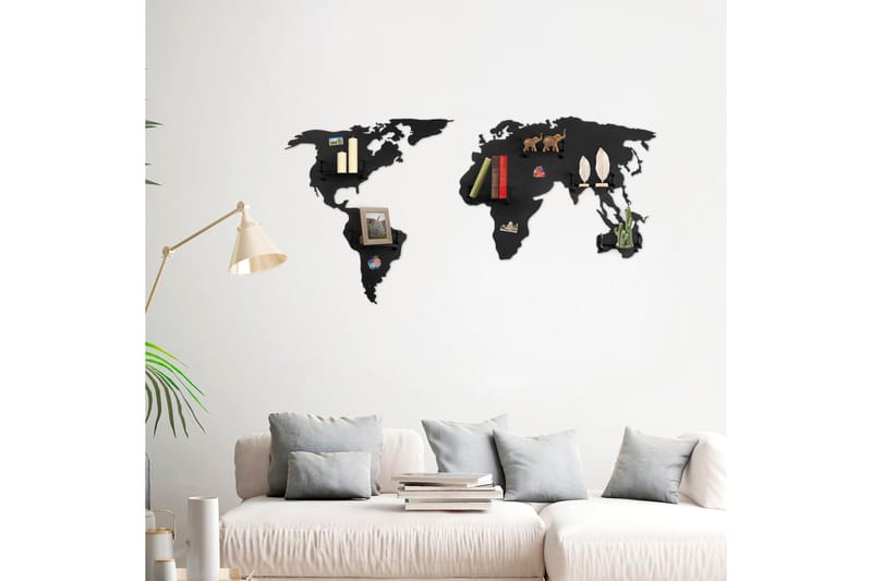 World Map Kleskrok - Svart - Oppbevaring - Klesoppbevaring - Stumtjener
