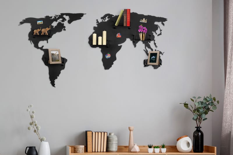 World Map Kleskrok - Svart - Oppbevaring - Klesoppbevaring - Stumtjener