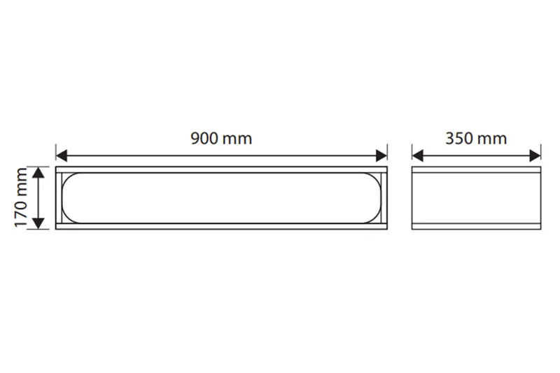 Marinport Veggskap 90 cm - Beige - Oppbevaring - Vegghengt oppbevaring