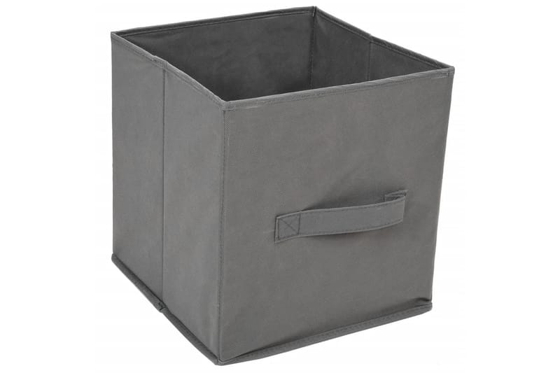 beBasic Oppbevaringsskap med 4 stoffkurver grå 63x30x71 cm stål - GrÃ¥ - Oppbevaring - Oppbevaring til småting - Oppbevaringsbokser