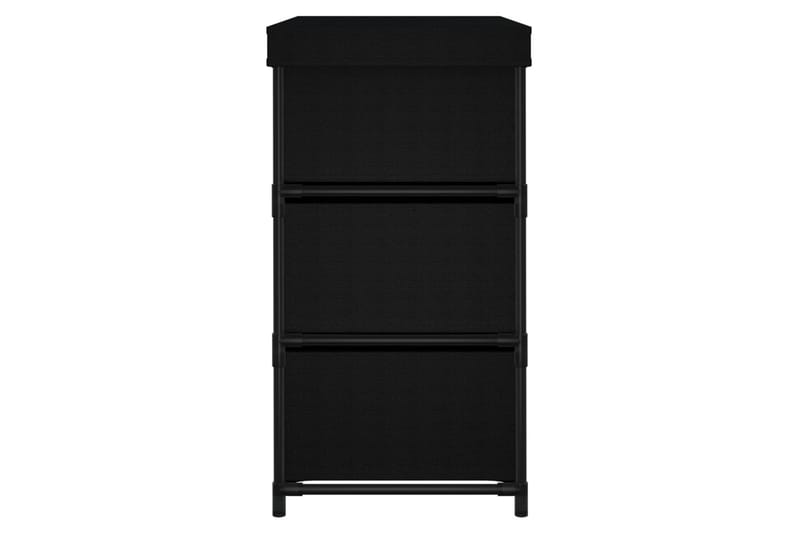 beBasic Oppbevaringsskap med 6 skuffer 55x29x55 cm svart stål - Svart - Oppbevaring - Oppbevaring til småting - Oppbevaringsbokser