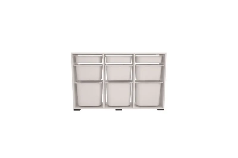 Flerbruks Kapasitetskap Belna Hvit - Hvit - Oppbevaring - Oppbevaring til småting - Oppbevaringsbokser