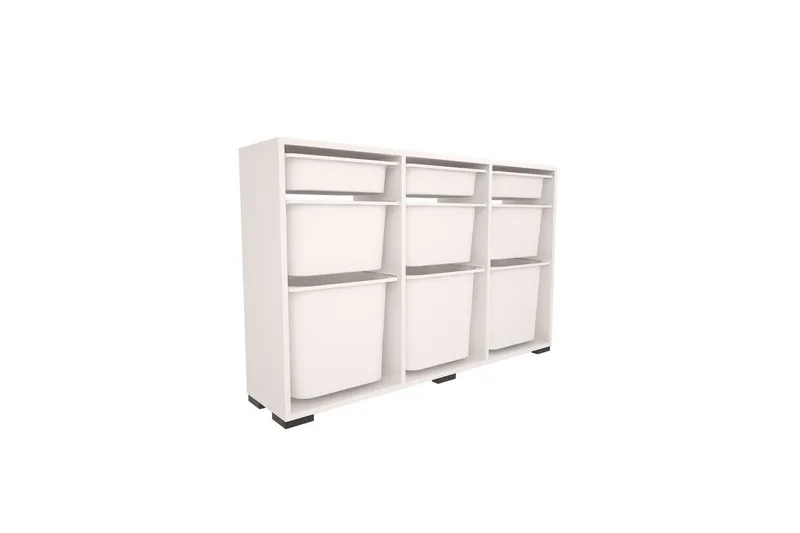 Flerbruks Kapasitetskap Belna Hvit - Hvit - Oppbevaring - Oppbevaring til småting - Oppbevaringsbokser