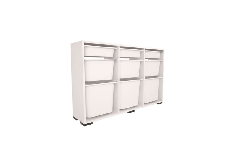 Flerbruks Kapasitetskap Belna Hvit - Hvit - Oppbevaring - Oppbevaring til småting - Oppbevaringsbokser