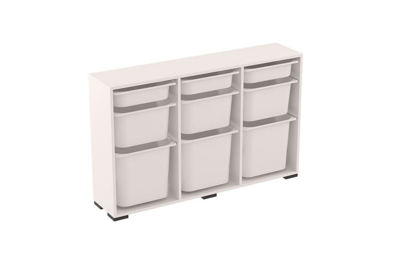 Flerbruks Kapasitetskap Belna Hvit - Hvit - Oppbevaring - Oppbevaring til småting - Oppbevaringsbokser