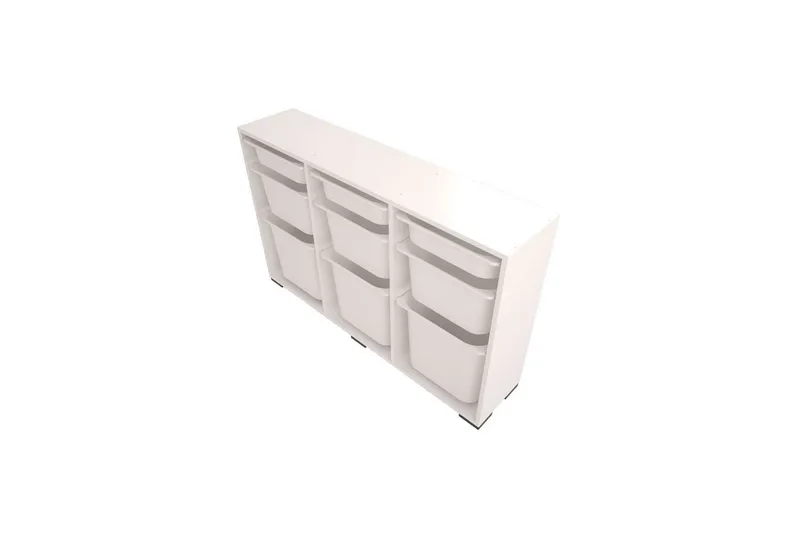 Flerbruks Kapasitetskap Belna Hvit - Hvit - Oppbevaring - Oppbevaring til småting - Oppbevaringsbokser