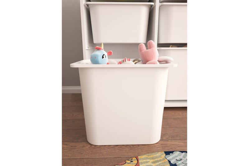 Flerbruks Kapasitetskap Carla Hvit - Hvit - Oppbevaring - Oppbevaring til småting - Oppbevaringsbokser
