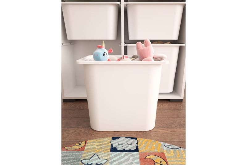 Flerbruks Kapasitetskap Carla Hvit - Hvit - Oppbevaring - Oppbevaring til småting - Oppbevaringsbokser