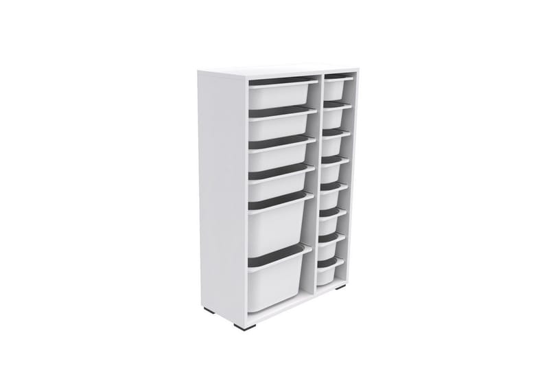 Flerbruks Kapasitetskap Havor Hvit - Hvit - Oppbevaring - Oppbevaring til småting - Oppbevaringsbokser