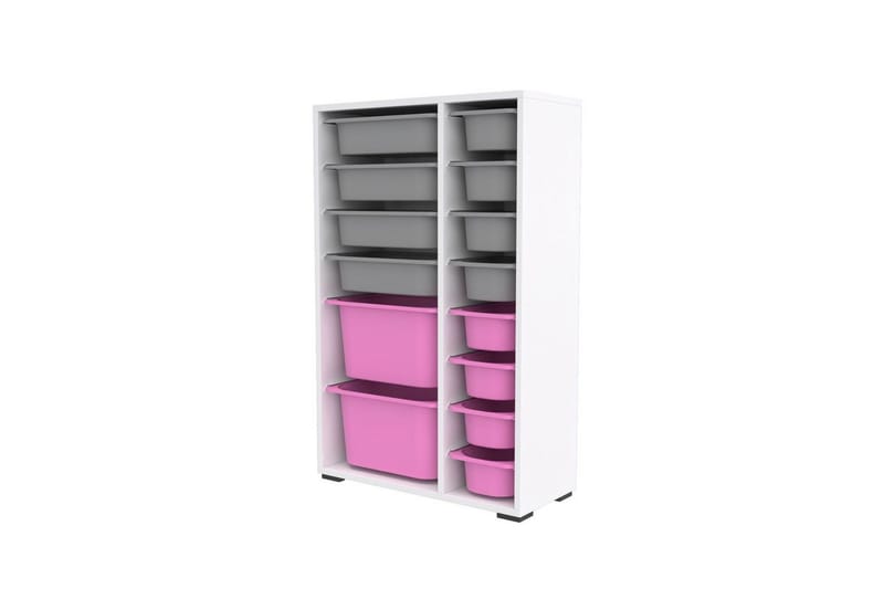 Flerbruks Kapasitetskap Kjerne (69,5 x 109 x 30 cm) Hvit / Grå / Veyaa, Hvit / Grå / Veyaa