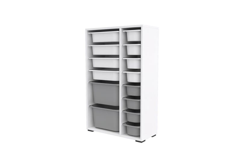 Flerbruks Kapasitetskap Kjerne (69,5 x 109 x 30 cm) HvitGrå 2 - HvitGrå 2 - Oppbevaring - Oppbevaring til småting - Oppbevaringsbokser
