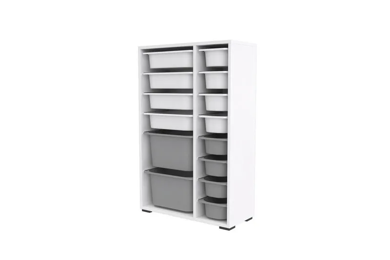 Flerbruks Kapasitetskap Kjerne (69,5 x 109 x 30 cm) HvitGrå 2, HvitGrå 2