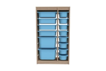 Flerbruks Kapasitetskap Montana (69 x 112,2 x 29,6 cm) Sonomo / Blå