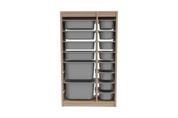 Flerbruks Kapasitetskap Montana (69 x 112,2 x 29,6 cm) Sonomo / Grå