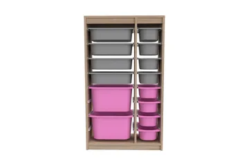 Flerbruks Kapasitetskap Montana (69 x 112,2 x 29,6 cm) Sonomo Grå / Veyaa