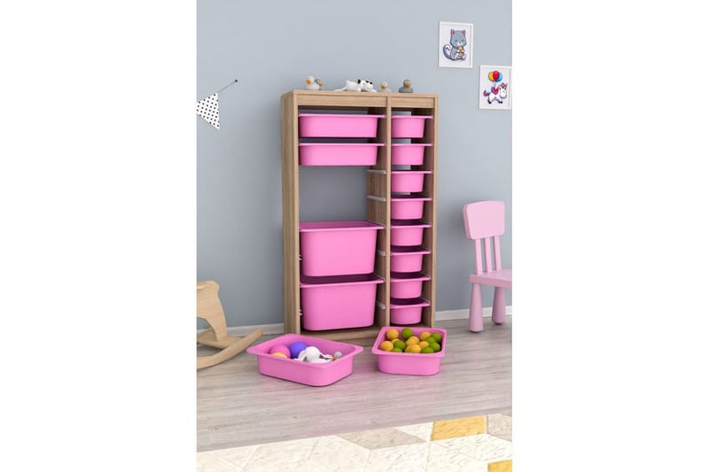 Flerbruks Kapasitetskap Montana (69 x 112,2 x 29,6 cm) Sonomo / Veyaa - Sonomo / Veyaa - Oppbevaring - Oppbevaring til småting - Oppbevaringsbokser