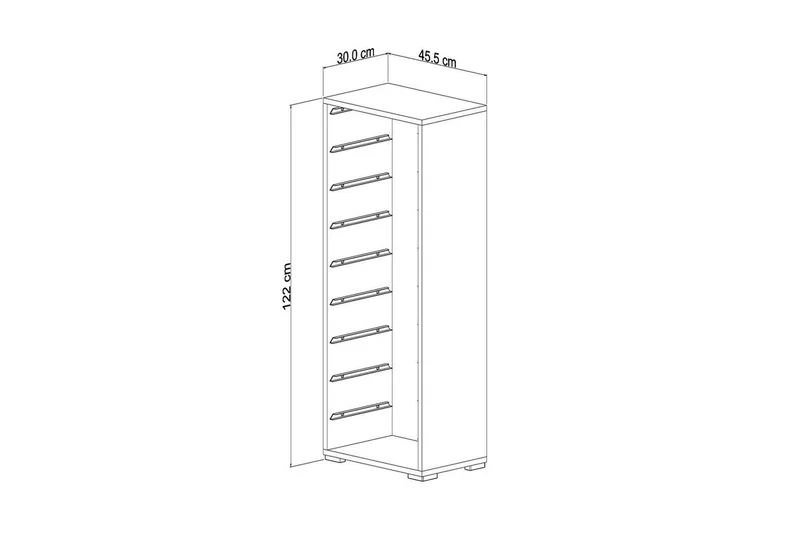 Flerbruks Kapasitetskap Stribor Hvit / Veyaa - Hvit / Veyaa - Oppbevaring - Oppbevaring til småting - Oppbevaringsbokser