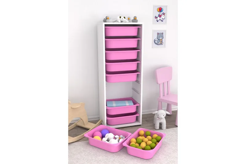 Flerbruks Kapasitetskap Stribor Hvit / Veyaa - Hvit / Veyaa - Oppbevaring - Oppbevaring til småting - Oppbevaringsbokser