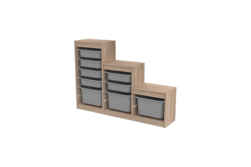 Flerbruks Kapasitetskap Swiss Sonomo Grå - Sonomo Grå - Oppbevaring - Oppbevaring til småting - Oppbevaringsbokser