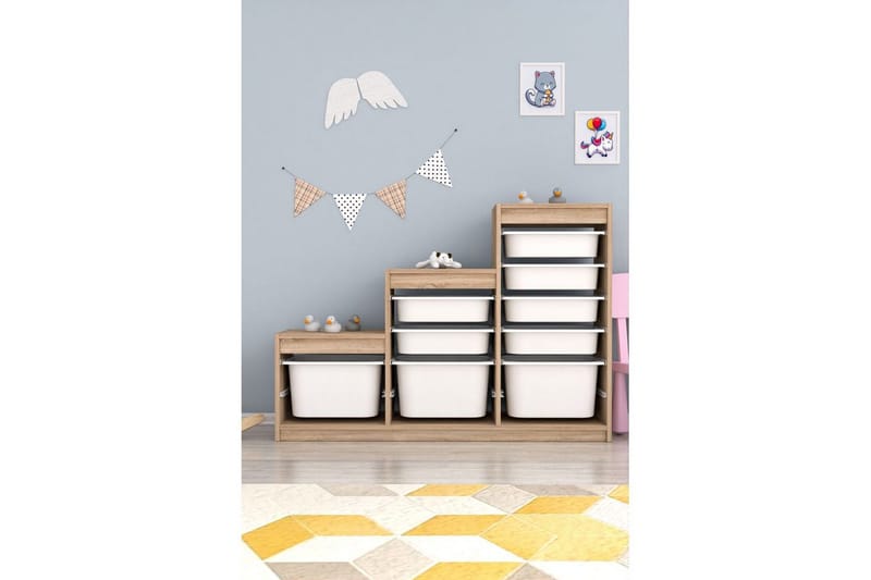 Flerbruks Kapasitetskap Swiss Sonomo Hvit - Sonomo Hvit - Oppbevaring - Oppbevaring til småting - Oppbevaringsbokser