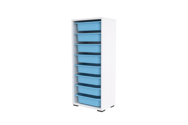 Flerbruks Kapasitetskap Versa Hvit / Blå - Hvit / Blå - Oppbevaring - Oppbevaring til småting - Oppbevaringsbokser