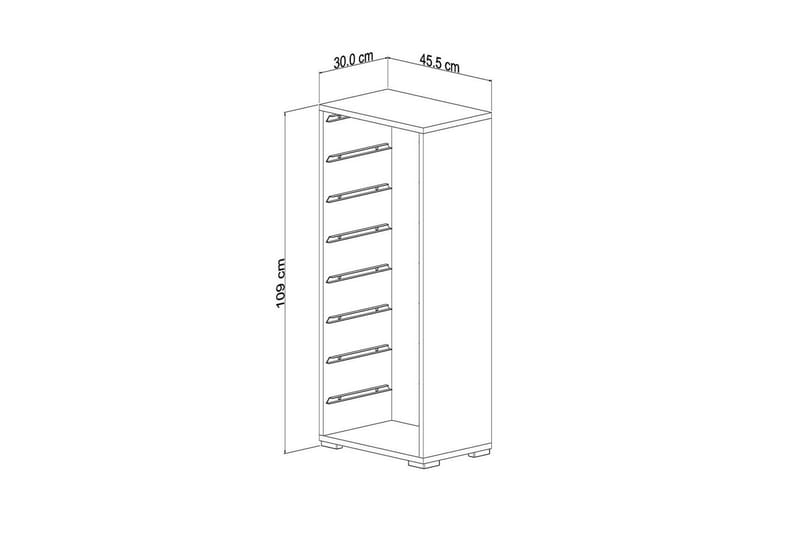 Flerbruks Kapasitetskap Versa Hvit - Hvit - Oppbevaring - Oppbevaring til småting - Oppbevaringsbokser